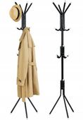 METALOWY WIESZAK STOJĄCY NA UBRANIA PODŁOGOWY STOJAK STABILNY DO