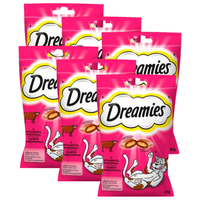 Dreamies Karma uzupełniająca z wyśmienitą wołowiną 60 g x 6 sztuk