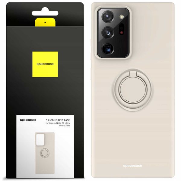 Spacecase Silicone Ring Galaxy Note 20 Ultra Bone zdjęcie 1