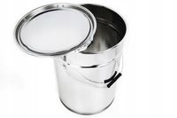 WIADRO METALOWE 20L z ZACISKIEM (Ocynk) Puszka