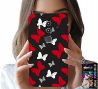 ETUI DO HUAWEI MATE 10 PRO - KOKARDKI CZERWONO BIAŁE MYSZKA, WZORY