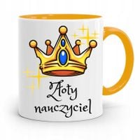 Kubek Złoty Prezent Dzień Nauczyciela Z Nadrukiem Ze Zdjęciem