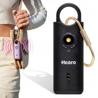Alarm Osobisty 3w1 HEARO 2.0 Dla Kobiet Dzieci + Złoty Brelok (Czarny)