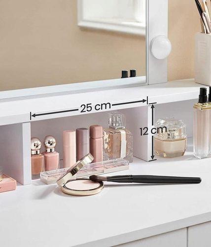 Toaletka biała lustro kosmetyczna oświetlenie 9 LED na Arena.pl