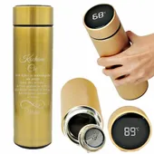 TERMOS KUBEK TERMICZNY LED WYŚWIETLACZ GRAWER PREZENT WALENTYNKI URODZINY D