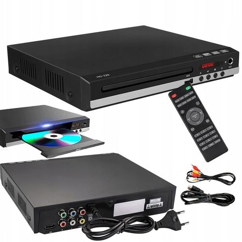 ODTWARZACZ DVD HDMI, CD, HDMI/AV WEJŚCIE USB DO TELEWIZORÓW + PILOT DVD-229 na Arena.pl
