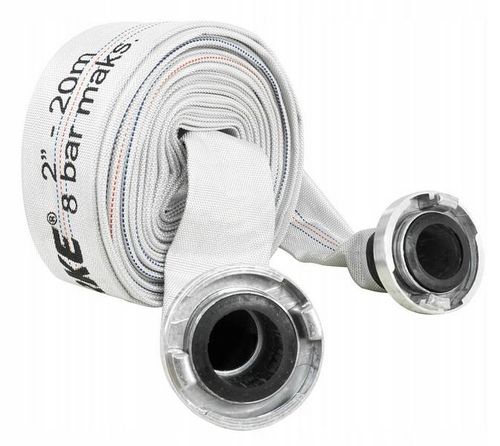 WĄŻ STRAŻACKI PARCIANY DO WODY SZAMBA 2'' 20m DO POMPY VERKE na Arena.pl