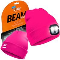 CZAPKA ZIMOWA NA GŁOWĘ Z LATARKĄ LED LAMPKĄ CZOŁÓWKA ŁADOWANA USB