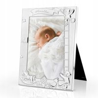 SREBRNA RAMKA na ZDJĘCIE PREZENT CHRZEST grawer