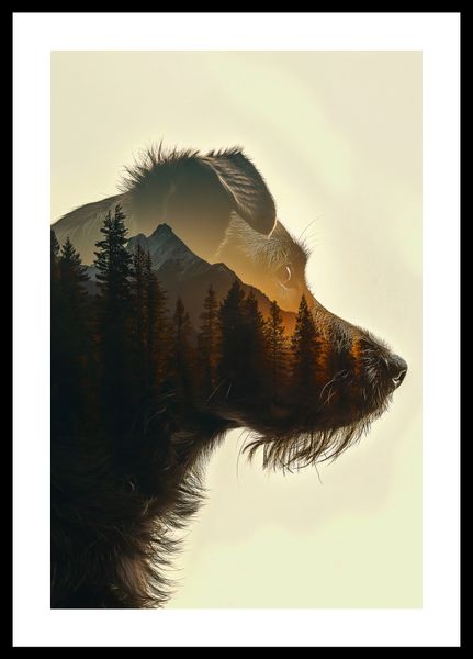 Plakat 30x45cm Psi Duch Lasu zdjęcie 3