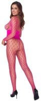 body siatkowe fantasy różowe z dżetami cottelli
