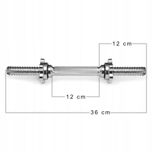 Gryf krótki do hantli gryfik sztangielka 30mm 36cm na Arena.pl