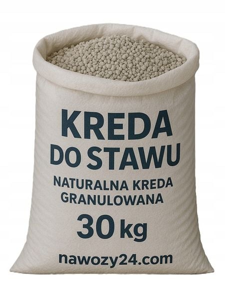 Kreda granulowana do stawu, Kreda do oczka wodnego - 30kg ogranicza zdjęcie 1