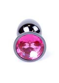 Plug-Jewellery Dark Silver Plug- Pink