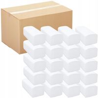 Ręczniki papierowe ZZ V białe celuloza 100% do podajnika 4000 sztuk