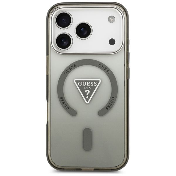 etui guess iml gradient triangle logo    magsafe do iphone 17 pro khaki zdjęcie 3