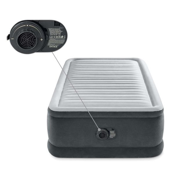 Materac dmuchany 191x 99x46cm z wbudowaną pompką elektryczną INTEX 64412ND zdjęcie 5