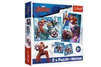 PUZZLE 2w1+memos Bohaterowie w akcji /Disney 9333
