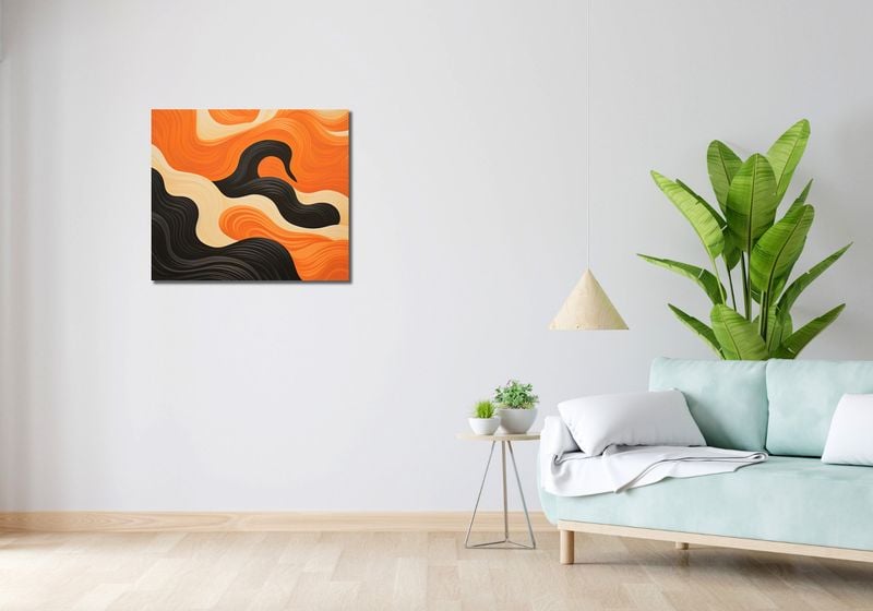 Obraz 70x60cm Dzień spotyka Noc zdjęcie 2
