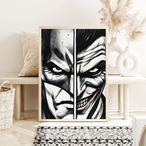 Plakat joker i batman 21x29,7 cm A4 na Arena.pl