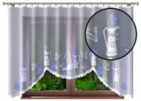 Firana kuchenna LAWENDA prowansja 250x125 dzbanek