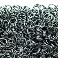 Kółka KOLCZE 10mm z drutu 1kg stal surowa kolczuga