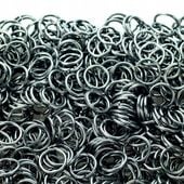 Kółka KOLCZE 10mm z drutu 1kg stal surowa kolczuga