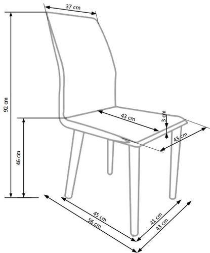 K264 KRZESŁO BRĄZOWO / BIAŁY na Arena.pl