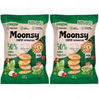 Moonsy Chipsy ziemniaczane pizza 60 g x 2 sztuk