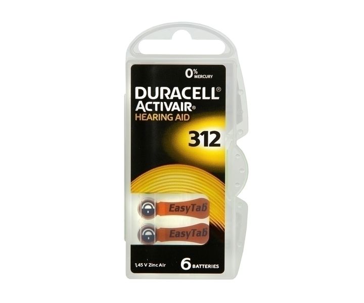 Bateria słuchowa DA312 DURACELL B6 zdjęcie 1