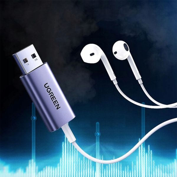Adapter USB do komputera, przejściówka audio do mini jack 3,5 mm, Ugreen zdjęcie 12