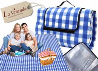 KOC piknikowy mata 200x200cm IZOLACJA PLAŻOWY NA PLAŻĘ BIWAK PIKNIK XXL