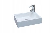 UMYWALKA 40x28 BIAŁA konglomerat nablatowa