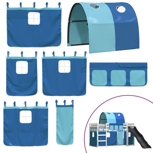 Łóżko na antresoli, ze zjeżdżalnią i zasłonkami, 90x190 cm na Arena.pl