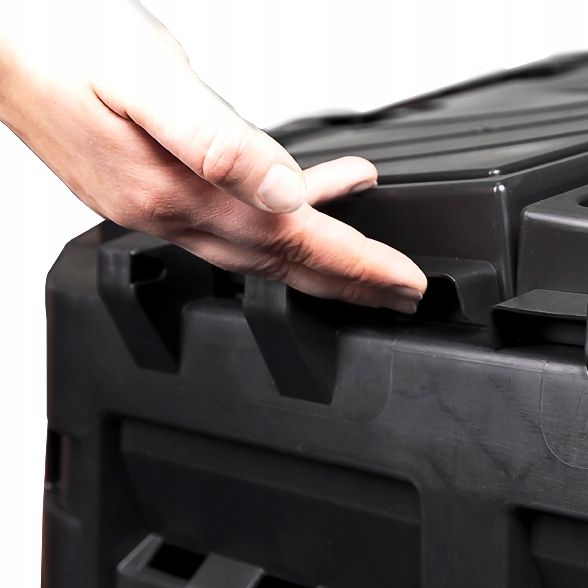 Kompostownik 740L | Czarny, Wymiary 93.3x93.3x113 cm, Kolor Czarny, Patrol Group zdjęcie 4