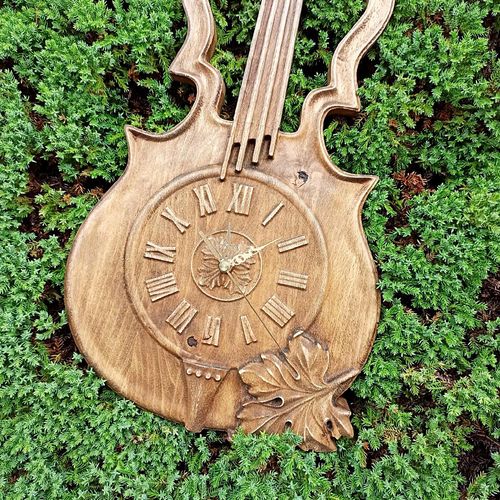 Zegar ścienny z motywem skrzypiec skrzypce 70cm prezent dla muzyka na Arena.pl