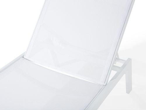 Leżak ogrodowy biały CATANIA II na Arena.pl