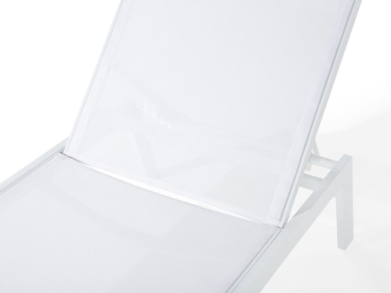 Leżak ogrodowy biały CATANIA II zdjęcie 4