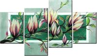 140CM 70 OBRAZ SŁODYCZ MAGNOLII ZIELENI ŚCIENNY