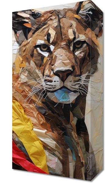 Obraz 20x40cm Papierowy Tygrys zdjęcie 1