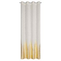 Zasłona na przelotkach błyszcząca IMANI 135X250 naturalna + złota