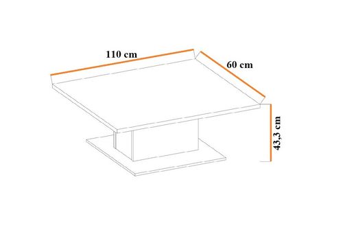 Zestaw Mebli pokojowych Szafa + Komoda + Ława Dąb Sonoma na Arena.pl
