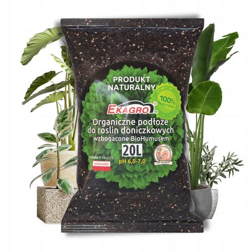 Organiczne Podłoże PREMIUM do Roślin Doniczkowych Zielonych Eko Bio na Arena.pl