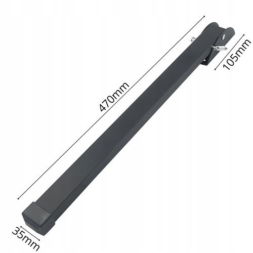 PODPÓRKA GARAŻOWA GRAFIT DO DRZWI BRAM 50 CM, STOPKA DO DRZWI XXL na Arena.pl