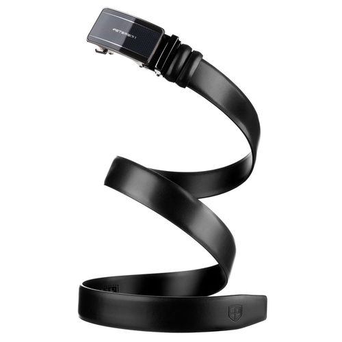 czarny pasek męski z automatyczną klamrą wykonany na Arena.pl