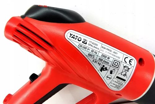 OPALARKA 2000W 70-600C AKCESORIA LCD YATO na Arena.pl