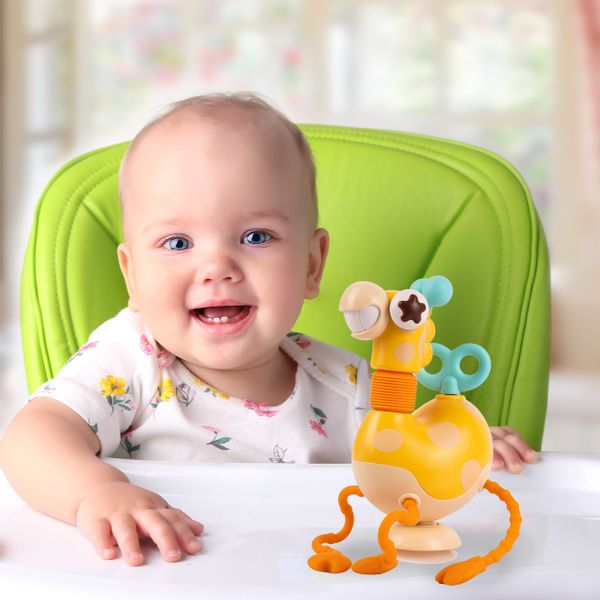 Żyrafka Sensoryczna Silikonowa Zręcznościowa Gryzak zdjęcie 3