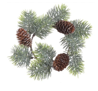 Wianek iglasty z szyszkami 20 cm dekoracje święta