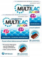 MULTILAC JUNIOR probiotyk dla dzieci czekoladki x2