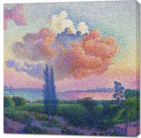 Obraz 100x100cm The Pink Cloud, Henri-Edmond Cross Vintage do Salonu